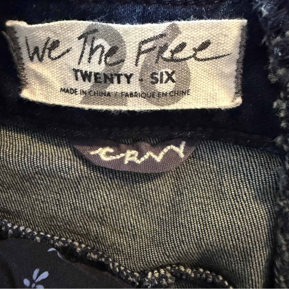 Free People - We The Free CRVY Ma Cherie Flare Jeans – Women’s Size 26 - Picture 6 of 15